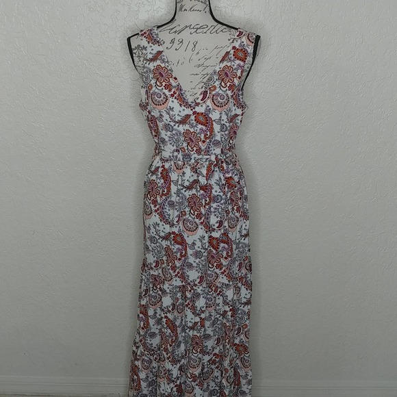 Rachel Zoe Paisley and Floral Maxi Dress Size 6 - Picture 1 of 9